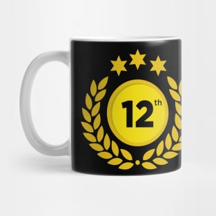 Letter Number 12 twelve birthday Mug